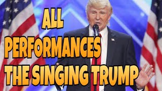 The Singing Trump  All Performances  Americas Got Talent 2017  Talent Worldwide [upl. by Ailekat311]