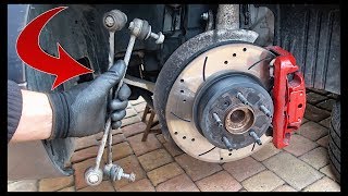 How To Replace BMW Drop Links  Sway Bar Links [upl. by Seen]