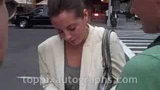 Eva Amurri  Signing Autographs at Elegy Premiere [upl. by Ecnarrot]