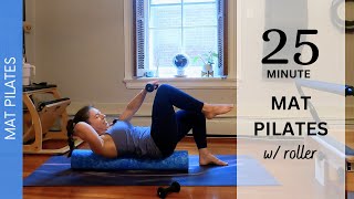 MAT PILATES ABS  w FOAM ROLLER  25 Min  MultiLevel [upl. by Gaskill]