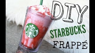 DIY ♥ Hvordan lage Starbucks Strawberries amp Crème Frappuccino ♥ [upl. by Meagan203]