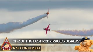 THIS HAS TO BE ONE OF THE BEST RED ARROWS DISPLAYS WEVE EVER SEEN WITH ONLY 5 HAWKS RAF CONINGSBY [upl. by Atinet278]