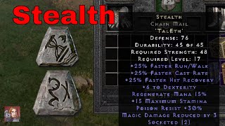 Diablo II Resurrected Rune Words  Stealth Tal Eth [upl. by Zonda]