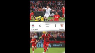 Liverpool vs Sevilla foodboll [upl. by Esaj]