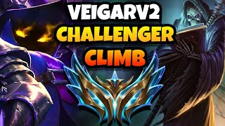 VEIGAR V2 SEASON 14 CHALLENGER SOLOQ MONTAGE [upl. by Ahsinam]