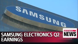 Samsung Electronics releases Q2 earnings [upl. by Leif827]