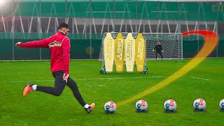 Ultimate Free Kick Challenge Bundesliga Pro 79FIFA rating vs amateur footballer [upl. by Jarita]