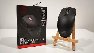 ROG STRIX MOUSE IMPACT 3 wireless unboxing [upl. by Ayanej]