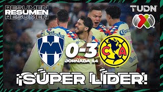 Resumen y goles  Monterrey 03 América  AP2023J14  Liga Mx  TUDN [upl. by Mont860]