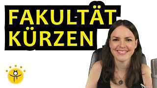 FAKULTÄT kürzen – Beispiel berechnen Rechenregeln Fakultäten einfach erklärt [upl. by Nylle]