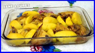 FRANGO COM BATATA NO FORNO [upl. by Leidba]