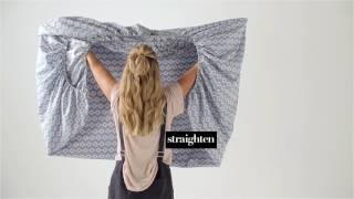 How To Fold A Fitted Sheet  Linen House [upl. by Noda]