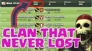 CLAN THAT NEVER LOST CLAN WARS IN CLASH OF CLANS [upl. by Caruso]