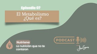 El metabolismo ¿Qué es  Nutriana 007 [upl. by Tedman]