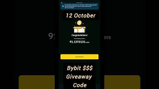 12 October Bybit New Crypto Box Giveaway Code Today 2024 [upl. by Knoll]