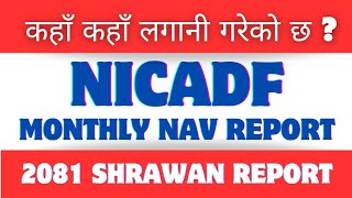 NIC ASIA Dynamic Debt Fund  2081 Shrawan Monthly NAV Report  NICADF [upl. by Ecyle]