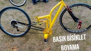 BASIK BİSİKLET NASIL BOYANIR  BSİKOVLOG [upl. by Ayotyal183]