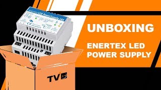 Unboxing Netzteil LED für Hutschiene Enertex 1167 LED PowerSupply [upl. by Ahsiuq581]