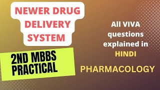 newer drug delivery system pharmacology practicals pharmacology lectures [upl. by Shiverick]