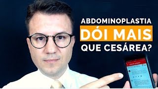 Abdominoplastia Dói Mais Que Cesárea  Dr Flávio Quinalha [upl. by Akimahs]