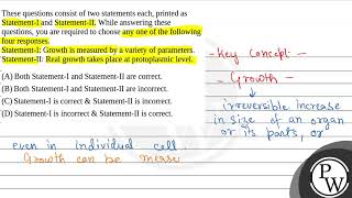 These questions consist of two statements each printed as StatementI and StatementII While a [upl. by Nadine]