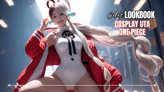 Cosplay Uta One Piece ai art aiart aigallery ai lookbook fashion skirt dresses [upl. by Ellennaj]