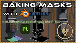 Baking Masks with Blender and Substance Painter [upl. by Ynnig]