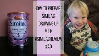 How to prepare Similac Growing Up Milk SimilacReview ad [upl. by Henrik304]