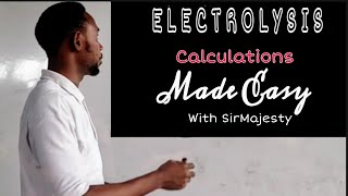 ELECTROLYSIS Calculations made Easy first Faradays Law of electrolysis and the easy ways [upl. by Rudiger92]