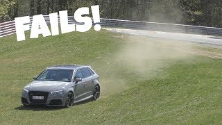 Audi RS3s LOVE to Understeer on the Nürburgring [upl. by Ainoz]