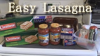 How to make the Easiest Cheesiest Best Lasagna Recipe EVER [upl. by Anallij]