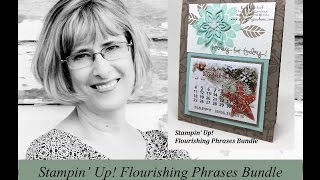 How to Make a Stand Up Calendar Card with Flourishing Phrases [upl. by Togram]