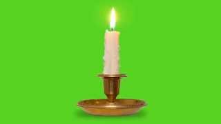 Antique Candle Green Screen [upl. by Etnahs420]