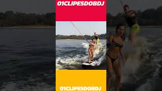 Meu casal no Wake surf bdj jonvlogs marcove twitchclips wakesurf [upl. by Jara]