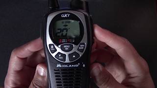 Table Top Owner Review Midland GXT1000 FRSGMRS Walkie Talkie [upl. by Anidene]