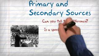 Primary vs Secondary Sources [upl. by Giraud]