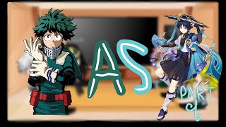 MHA react to deku as Scaramouche from Genshin impact part 1 [upl. by Nnylram4]