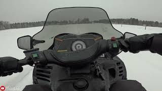 Winter fun with a Arctic Cat T660 Turbo [upl. by Ardnosac911]