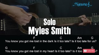 Myles Smith  Solo Guitar Chords Lyrics [upl. by Weider]