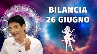 Bilancia ♎️ Mercoledì 2662024 🔮 Oroscopo di Paolo Fox  Sentimenti tiepidi come castigati [upl. by Maidie]