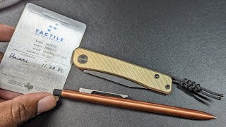 Tactile Knife Co Bexar Unboxing and First Impressions [upl. by Anirdnajela]