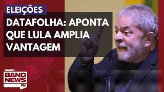 Datafolha Sem Doria pesquisa aponta que Lula amplia para 21 pontos a vantagem sobre Bolsonaro [upl. by Adiahs]