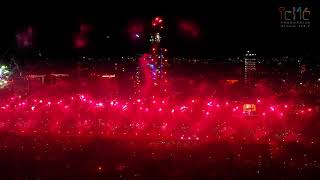 Kula Beograd vatromet Beograd na vodi Belgrade Tower New Years Fireworks 2022 4K [upl. by Lana]