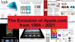 The Evolution of the Applecom website from 1994  2021 [upl. by Hastie]