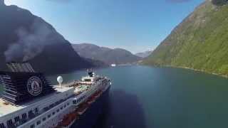 Croisière Fjords de Norvège  Hellesylt  Geiranger [upl. by Kama]