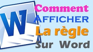 Afficher la règle sur un document word [upl. by Atsirc]