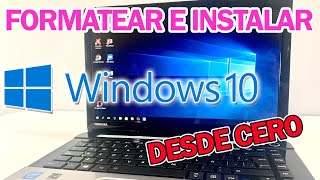 Cómo FORMATEAR tu PC e INSTALAR Windows 10 desde USB 2023 [upl. by Colt]