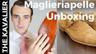 Maglieriapelle Unboxing  Premium handcrafted Mens Leather Shoes [upl. by Tanah]