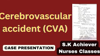 Case presentation ll cerebrovascular accident l CVS lclinical assignment nursing cerebrovascular [upl. by Acissej]