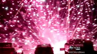 Caught on Tape California Fireworks Display Goes Horribly Wrong [upl. by Savior288]